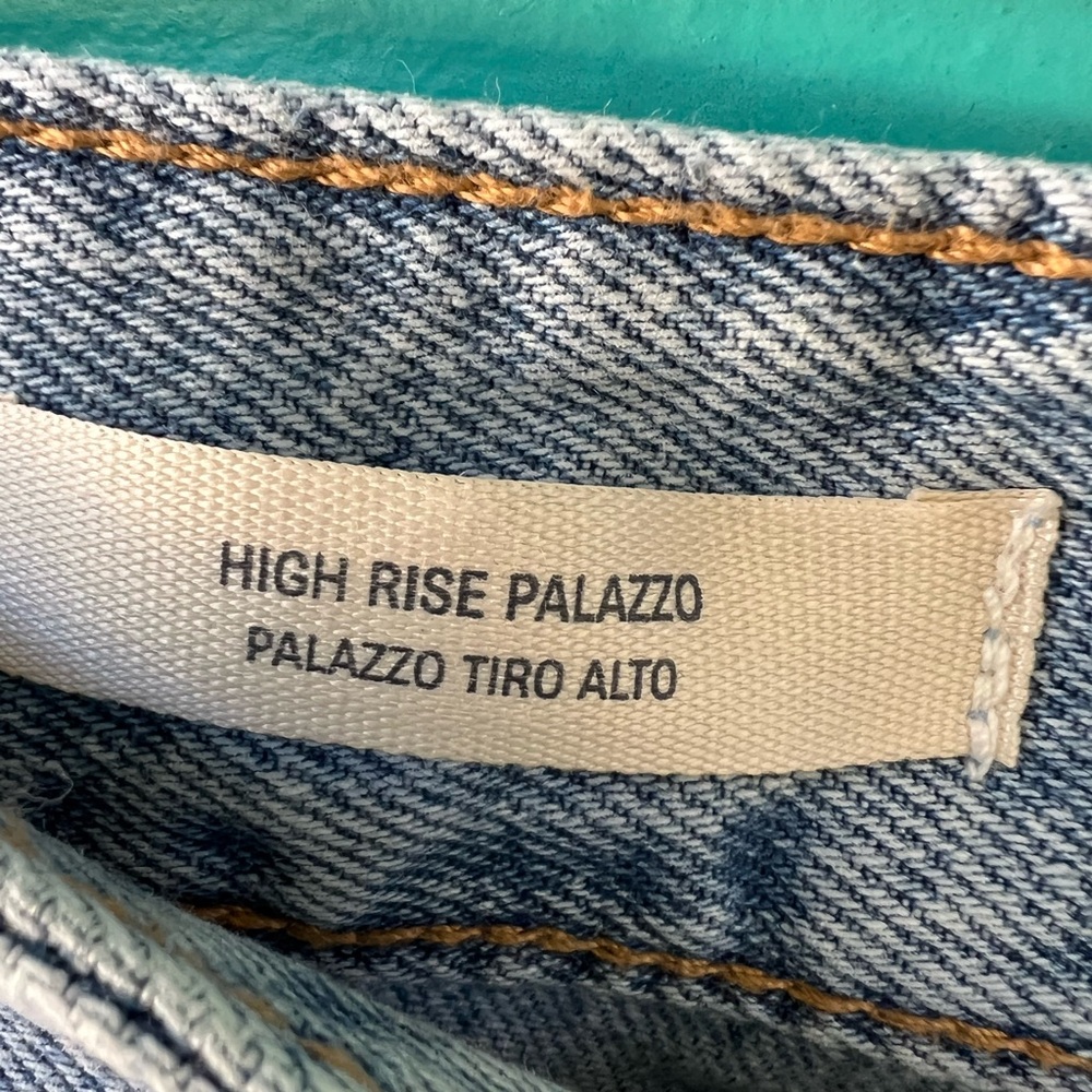 Universal Thread Highest-Rise Palazzo Wide Leg Jeans Light Wash SIZE 30 NWT - Picture 6 of 8
